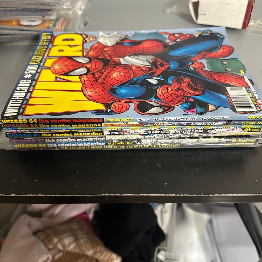 Wizard Magazine Lot 7 Issues 1998-1999 Spider-Man Daredevil X-Men Austin Powers